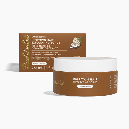 Bushbalm Vanilla Coconut Ingrown Hair Exfoliating Scrub *Limited Edition*
